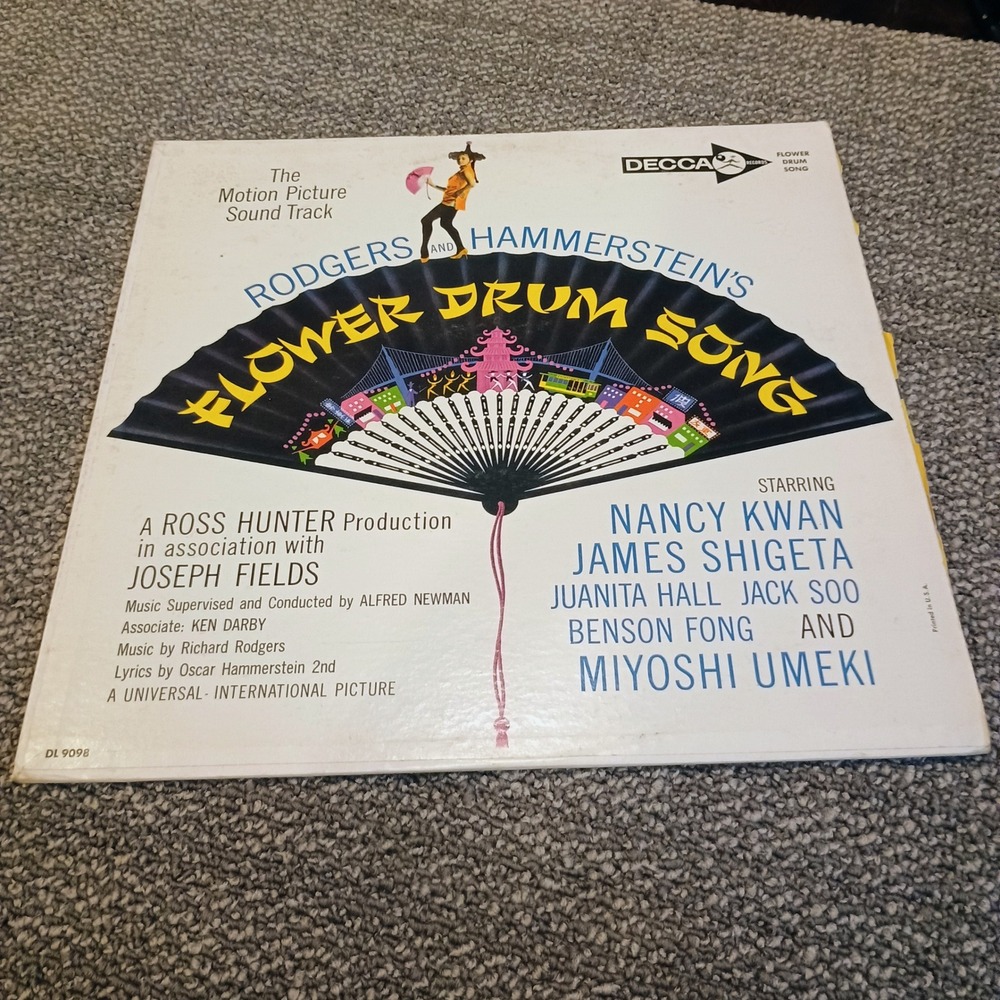 Flower Drum Song Soundtrack Vinyl LP Rodgers Hammerstein Decca DL 9098 Nancy